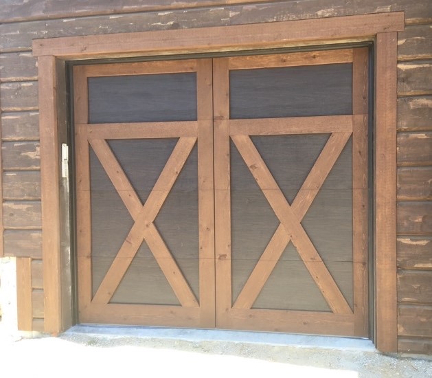 Stainless Steel with wood trim