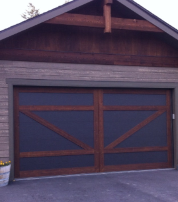 Steel Doors with Wood Trim